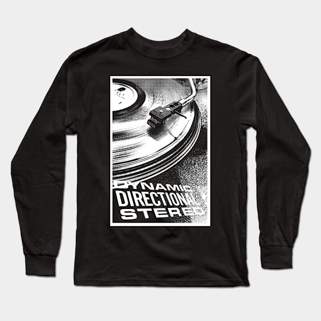 Dynamic Directional Stereo Vinyl Long Sleeve T-Shirt by Alter the Past